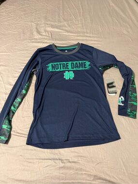 NWT Notre Dame University Youth Long Sleeve shirt